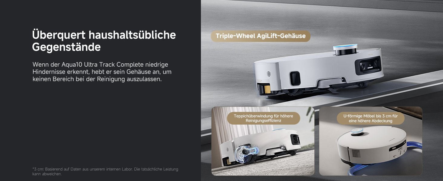 Робот-пилосос Dreame Aqua10 Ultra Track: потужність 30000Pa, безбар'єрне пересування (8 см), самоочищення, автоматичне спустошення, голосове керування