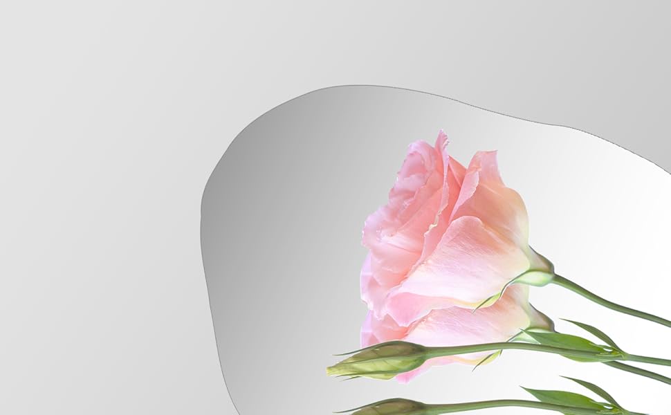 Дзеркало для ванної кімнати Boromal, чорне, 55x80 см, вертикальне/горизонтальне, для ванної, вітальні, гостьового WC