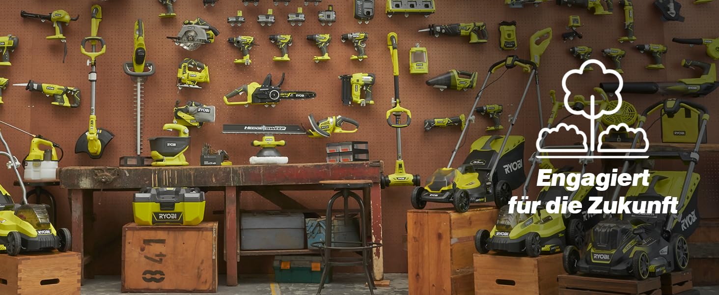 Акумуляторний повітродув RYOBI ONE+ OBL1820S 18V (245 км/год, 2.6 м³/хв) без акумулятора та зарядного пристрою
