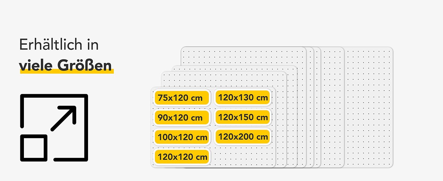 Килим для захисту підлоги Floordirekt Прозорий Полікарбонат (100 х 120 см)