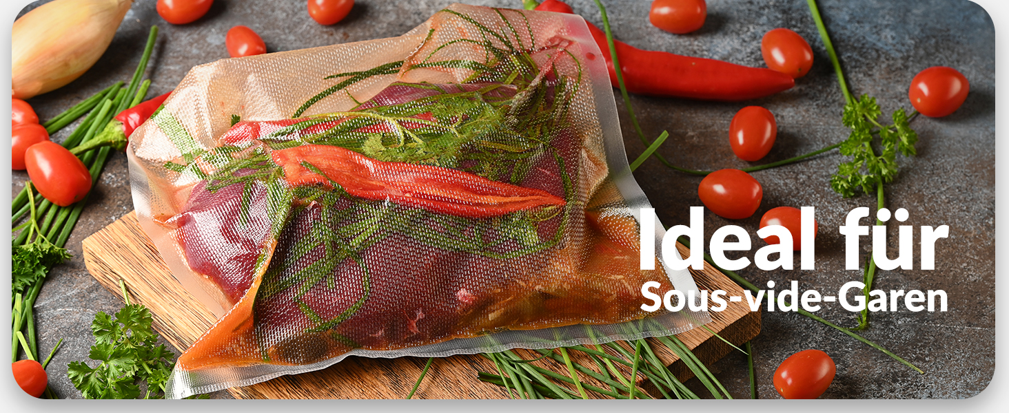 Вакууматор для продуктів LEHMANN — вакуумний пакувальник для сухих та вологих продуктів, пристрій для запаювання пакетів з шлангом для відкачування повітря, ширина шва 30 см