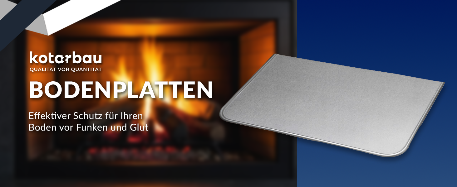 Підставка під камін KOTARBAU® 40 x 60 см з антикварної міді, сталь з порошковим покриттям. Захист підлоги для каміна, сталевий лист, захист від бруду, лист для золи.