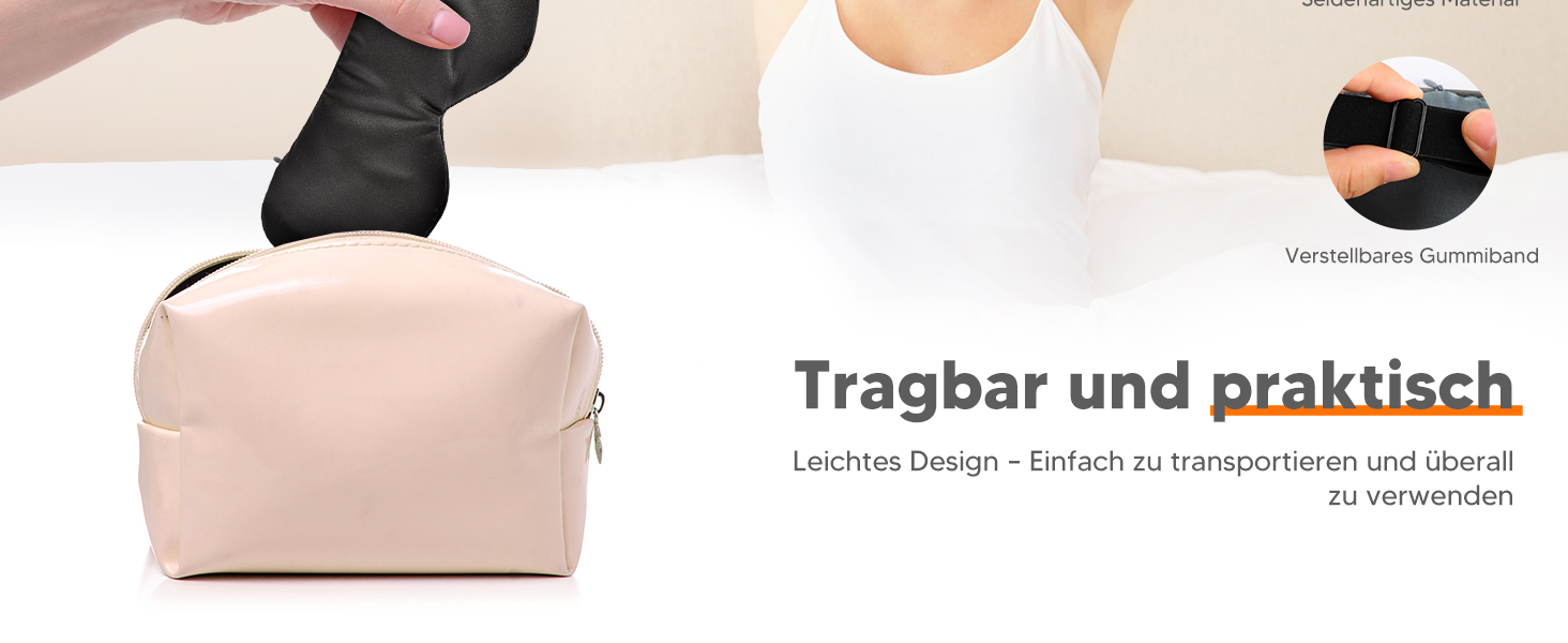 Окуляри-маска для очей Arboleaf з підігрівом: для сухих очей та кращого сну, 3 режими, знімна, для релаксації, чорний колір