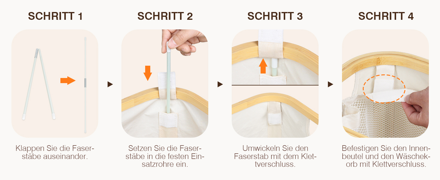 Вузький кошик для білизни з кришкою, 75L, складний, для спальні, ванної, пральні, дитячої кімнати, бежевий