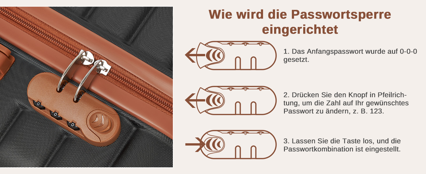 Валіза KONO, середнього розміру, 66 см, ABS+PC, з двома колесами та кодовим замком (темно-зелений/коричневий)