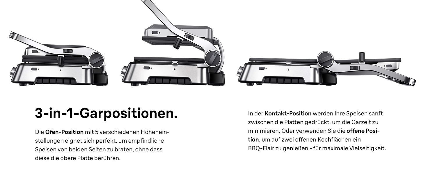 Контактний гриль Braun MultiGrill 9 Pro CG 9167 з 6 наборами пластин (гриль, плоскі, вафельні) та датчиком температури