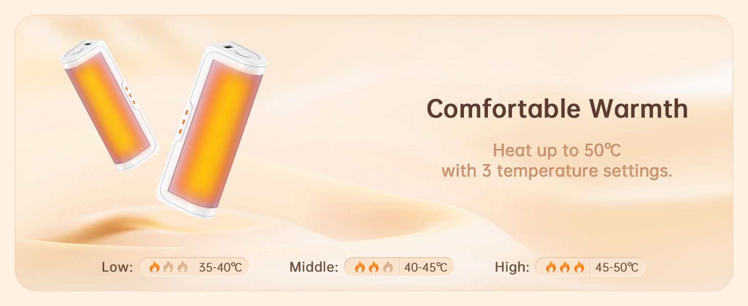 Jonwall Електричні грілки для рук, перезаряджаються, 2 шт., USB, 3 рівні нагріву, для кемпінгу, гольфу, подарунок для жінок та чоловіків (Рожевий)