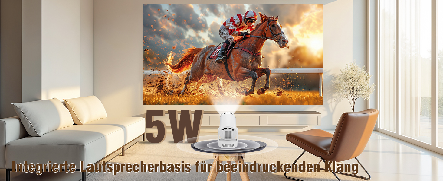 Міні проектор Alwtniet 4K з Wi-Fi 6, Bluetooth 5.4, 5W динаміком, автоматичною корекцією трапецеїдальних спотворень, поворотним на 180°, портативний для дому та вулиці (Android 11)