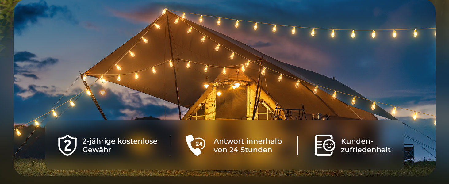 LED гірлянда для декору: 24 лампочки, 12 метрів, RGB, тепле біле світло, 8 режимів, таймер, диммування, для дому, саду, балкону, вечірки, святкування