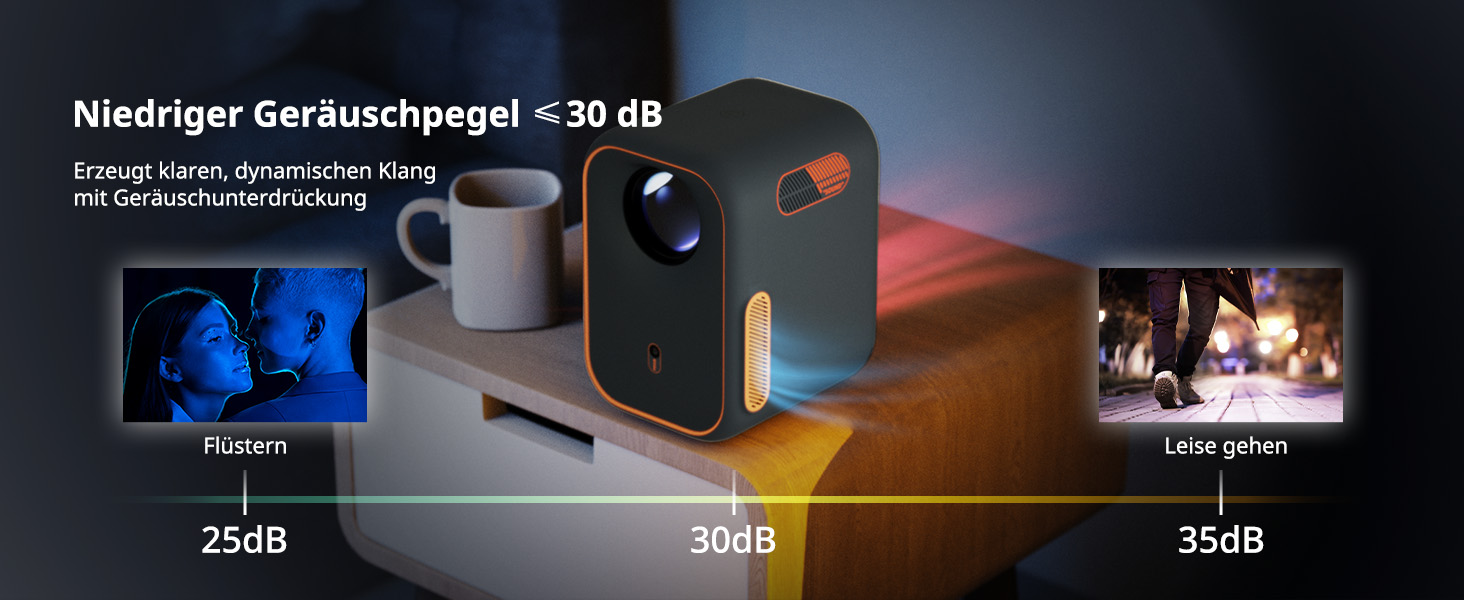 WEMAX Mini проєктор: 4K, 1080p, Smart, Dolby Audio, WiFi, Bluetooth. Підтримка Netflix та Google TV для дому та на вулицю