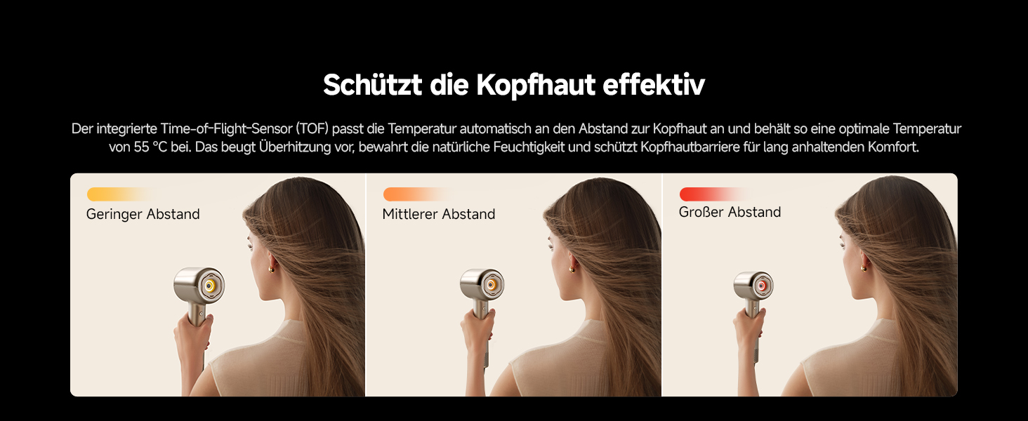 Фен для волосся MOVA Shine 20 з дифузором, високошвидкісним двигуном та плазмовим доглядом, NTC-контролем температури, Gold