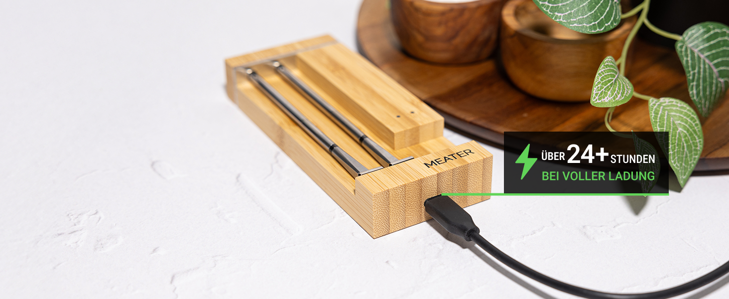 MEATER Pro Duo: Розумний термометр для м'яса | Висока термостійкість 550°C | Велика дальність | Сертифікована точність | Для приготування на грилі, в духовці, мангалі, коптильні, фритюрниці | 50+ рецептів в додатку