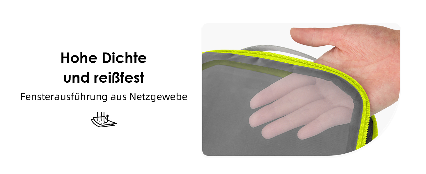 Набір органайзерів для подорожей Cipway: компресійні сумки для одягу та рюкзака, легкі сітчасті пакувальні куби (6 шт), чорний
