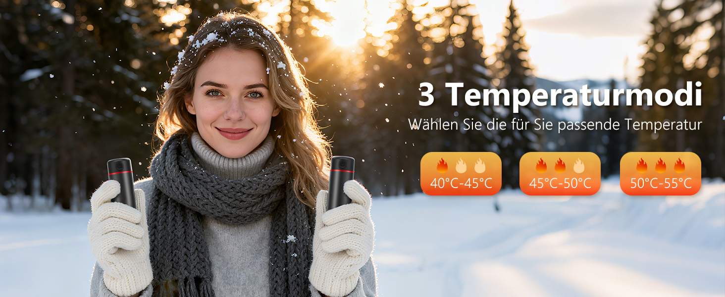 Електричні грілки для рук EXTSUD 2 шт. 5000mAh, USB Powerbank, 3 режими нагріву, для кемпінгу, гольфу, подарунок