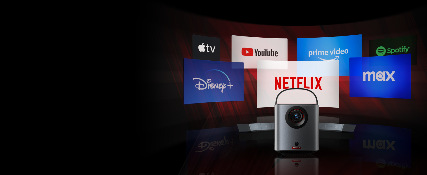 Nebula Anker Mars 3 Air Mini Beamer: проєктор 1080p з Google TV, Smart, Wi-Fi, 400 ANSI люмен, Dolby Digital, 2*8W, 150 дюймів, акумулятор, 2,5 години, новий