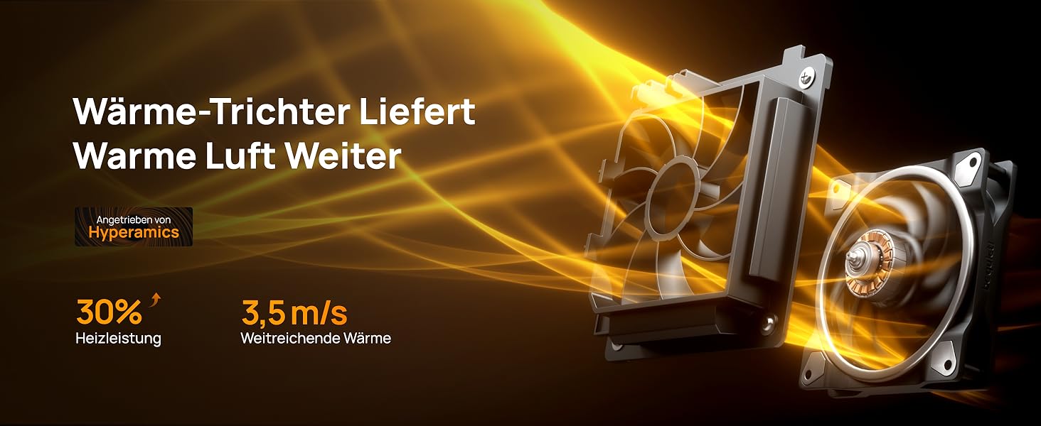 Електричний обігрівач Dreo 16 дюймів з термостатом, 70° обертання, дистанційне керування, захист від перекидання та перегріву, тихий керамічний вентилятор для дому