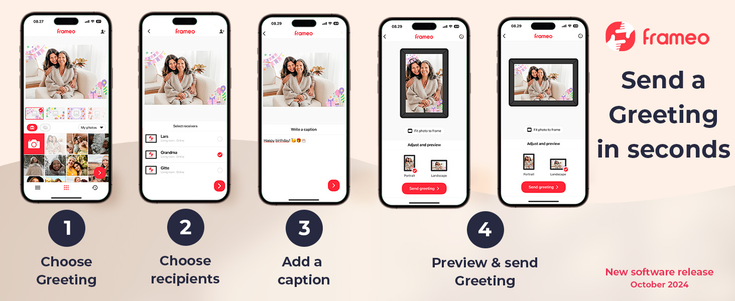 Frameo Цифровий фоторамка WiFi 10.1