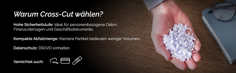 Шредер Fellowes FS-9C для офісу та дому, знищення 9 листів, перехресне подрібнення P4, захист даних, білий
