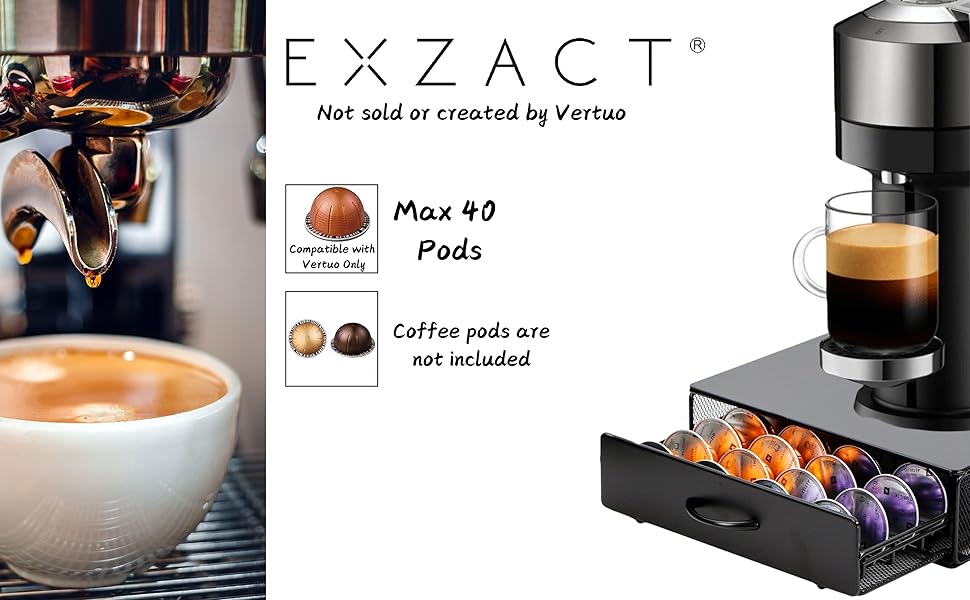 Стійка для капсул кави Exzact сумісна з Vertuo та Vertuoline (24/40 шт.)