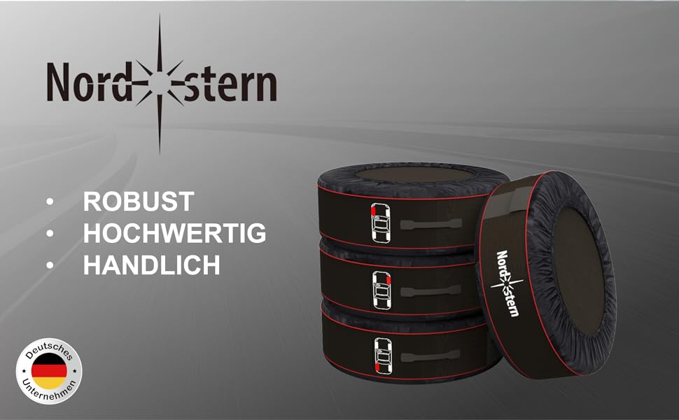 Сумки для зберігання шин Nordstern XXL (набір з 4 шт., з захисними подушками) преміум-якість, для шин та коліс до 23 дюймів