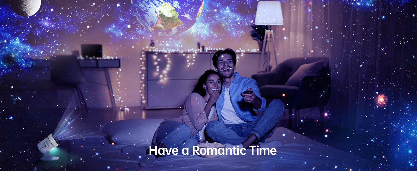 Проєктор зоряного неба VanSmaGo 8 покоління Sternenhimmel Galaxy: Планетарій, нічник HD, обертання 360°, таймер