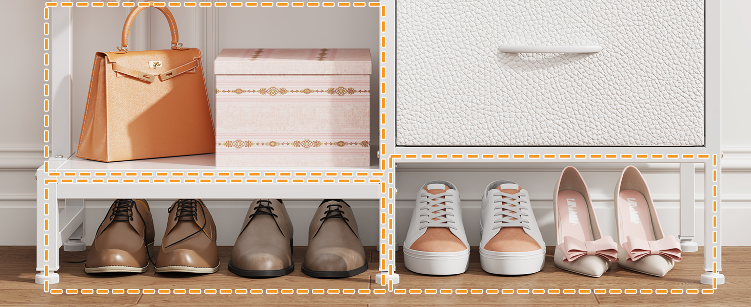 Комод 111 см з 4 висувними ящиками з тканини, полиця для одягу, білий комод для спальні, вітальні, передпокою, шафа для одягу, подарунок, 30T x 76.5B x 111H см (4 ящики), білий