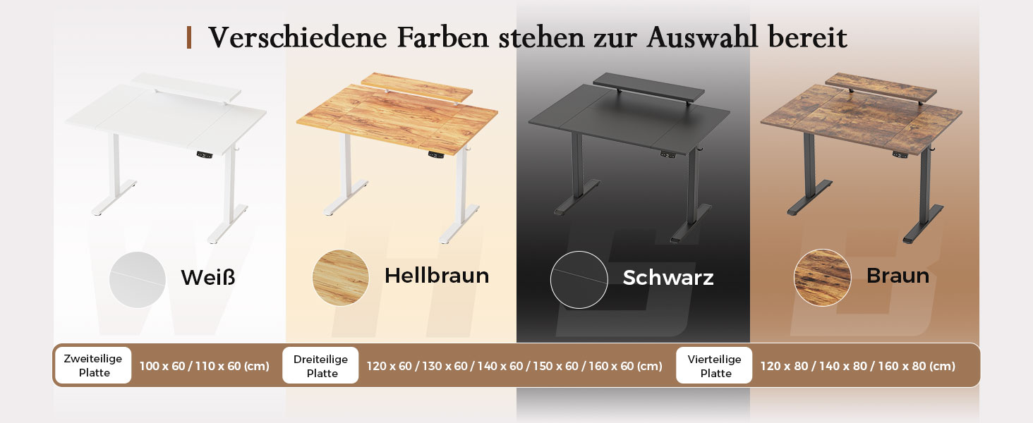 Регульований по висоті письмовий стіл Klicelor з LED-підсвіткою та розетками, 160x80 см, ігровий стіл для офісу з моніторною підставкою, чорний