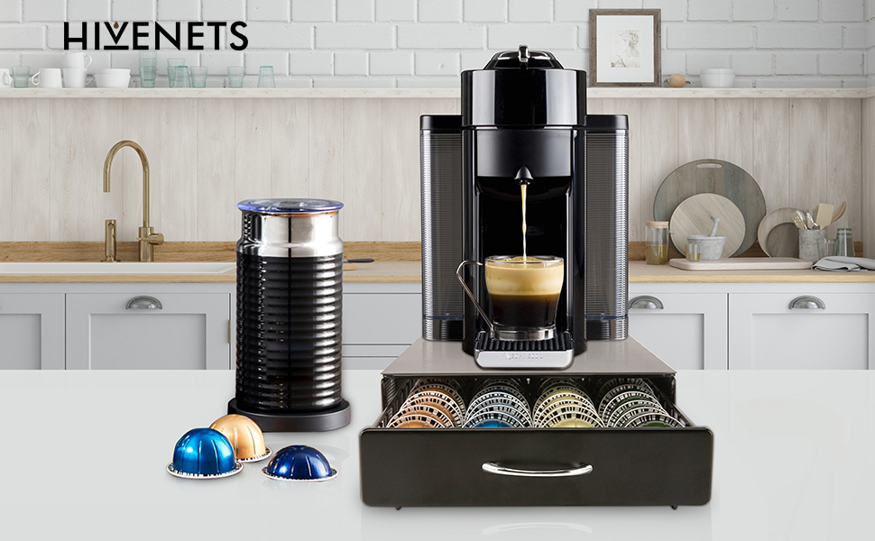 Тримач кавових капсул HiveNets Vertuo Nespresso на 40 капсул чорний