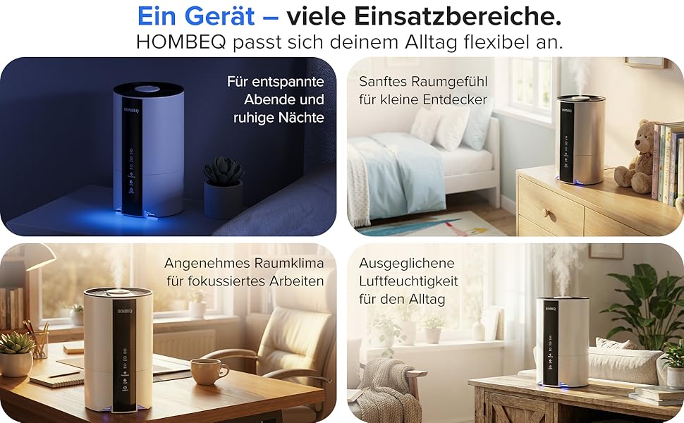 Ультразвуковий зволожувач повітря 4.2л з аромадифузором, підсвіткою та пультом керування для вітальні, спальні, дитячої кімнати та офісу, 360° форсунка