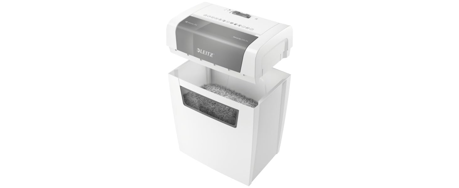 Шредер Leitz IQ Home Aktenvernichter: безпечне знищення документів, P4, 7-6 аркушів, білий, 80340000