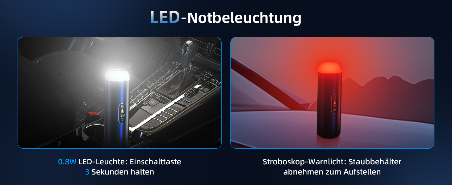 Ручний автомобільний пилосос Carehabi, потужність всмоктування 18000Па, 3 режими роботи, з мийним HEPA-фільтром для авто, дому та шерсті тварин
