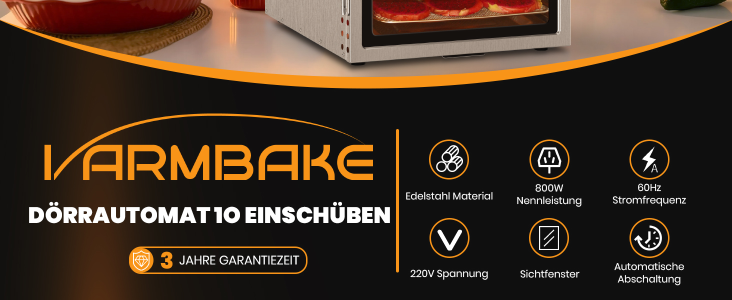 Сушарка для овочів та фруктів електрична 800W, 36 лотків (29x29 см), 2 яруси, нержавіюча сталь, 30-90°C