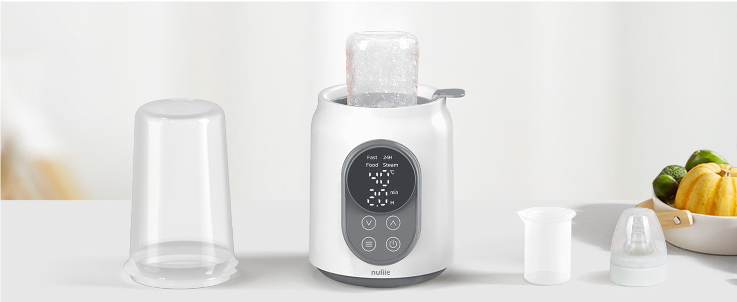 Електричний підігрівач для пляшечок Nuliie 6-в-1: для грудного молока та сумішей, з регулюванням температури та автовимкненням, 220V