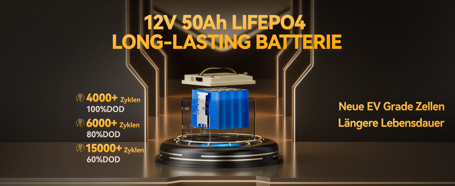LiFePO4 акумулятор Power Queen 12V 100Ah літієва батарея для кемперів та будинків на колесах