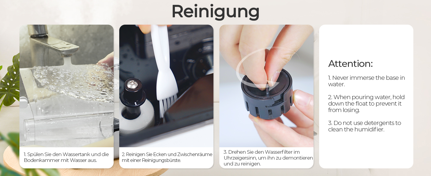 Зволожувач повітря Chivalz Top Fill для великих кімнат 6л з нічником, обертовою на 360° форсункою, 50 год роботи, аромадифузор для спальні, дитячої, рослин, немовлят, білий + 2 виходи туману