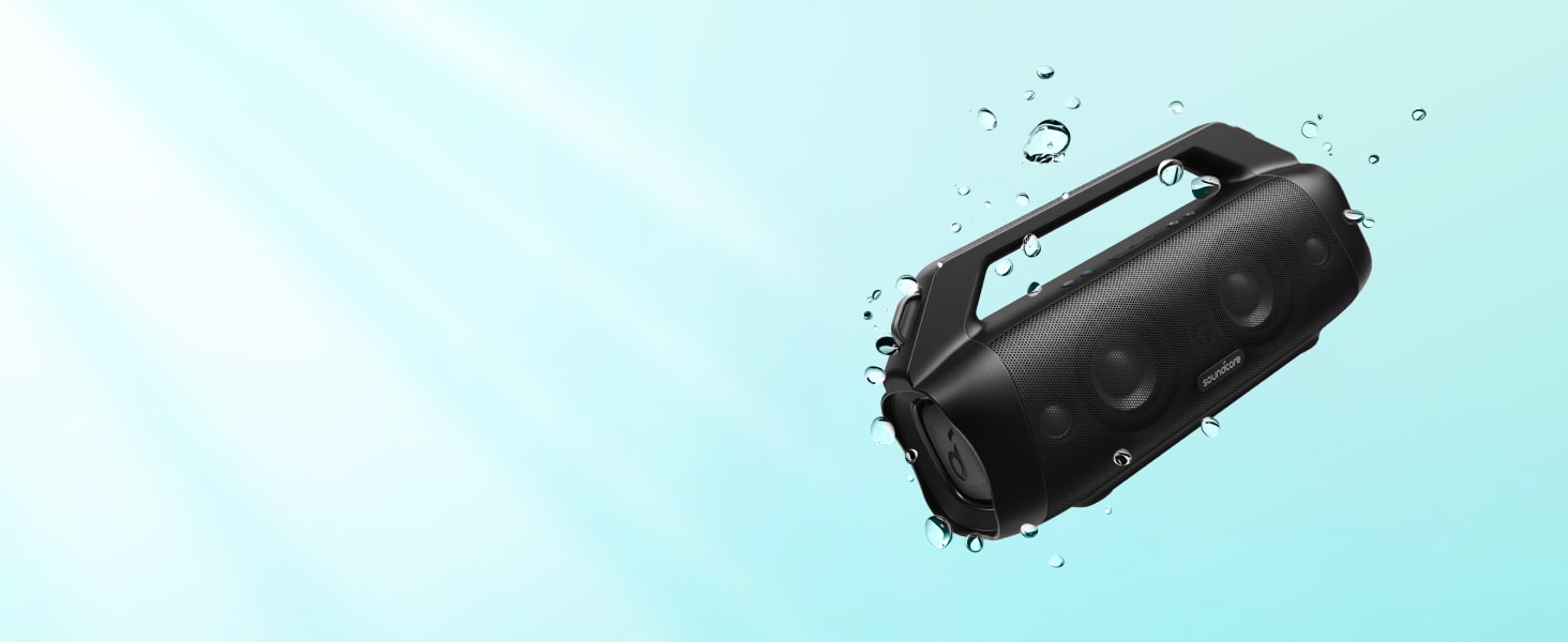 Soundcore Motion Boom Plus: портативна колонка Anker, 80W, IP67, Powerbank, Bluetooth, чорна