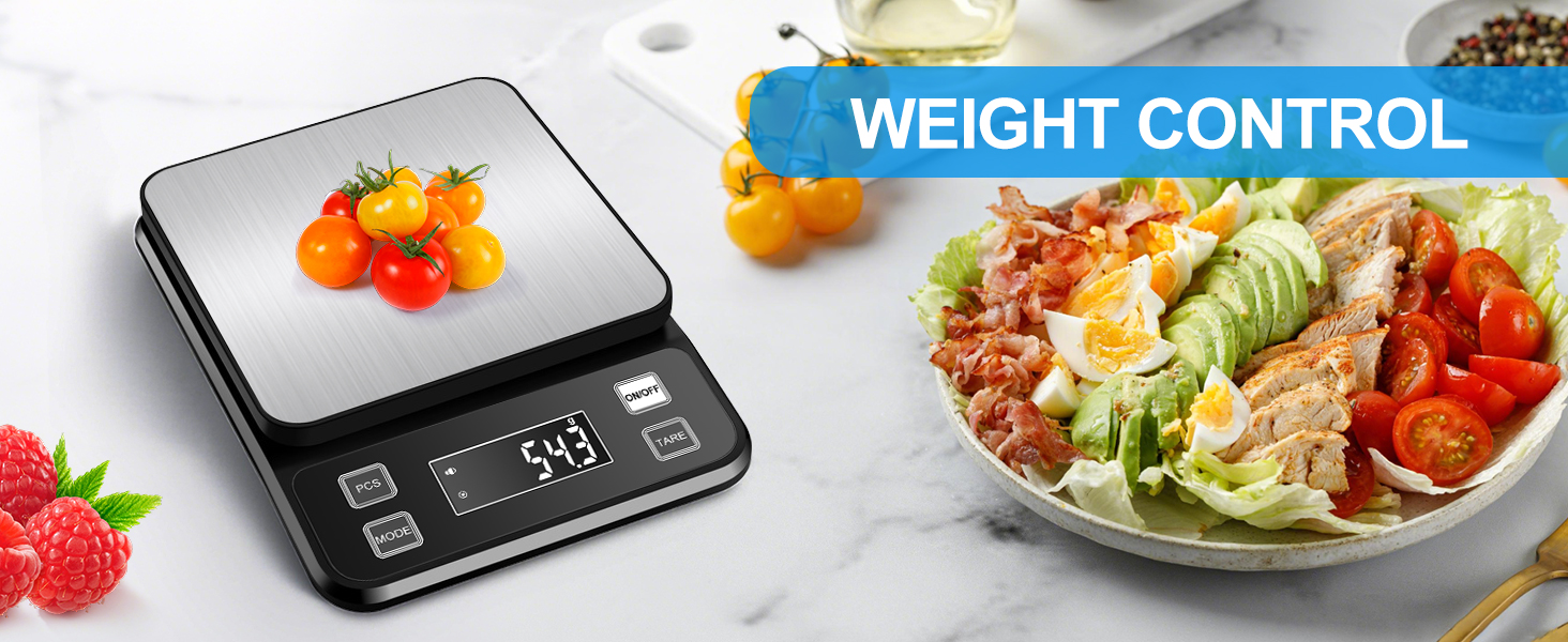 Кухонні ваги Diyife 10 кг, 0,1 г, з нержавіючої сталі, LCD-дисплеєм, функцією тарування та підрахунку, чорні