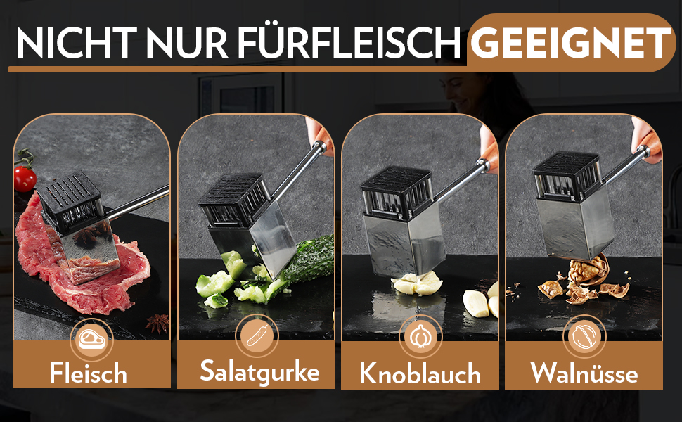 Пресс для бургерів Freelander з чавуну, набір для приготування смашених бургерів (діаметр 17.6 см, 20.5 см), прес для гриля з термостійкою ручкою, великий прес для гамбургерів, стейків, сендвічів (сріблястий)