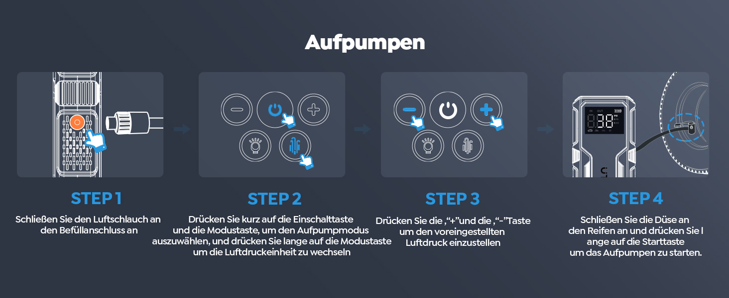 Powerbank-пусковий пристрій UTRAI для автомобіля: 4500A, компресор 150PSI, швидка зарядка 18W, ліхтарик, 8.5L бензин/6.5L дизель