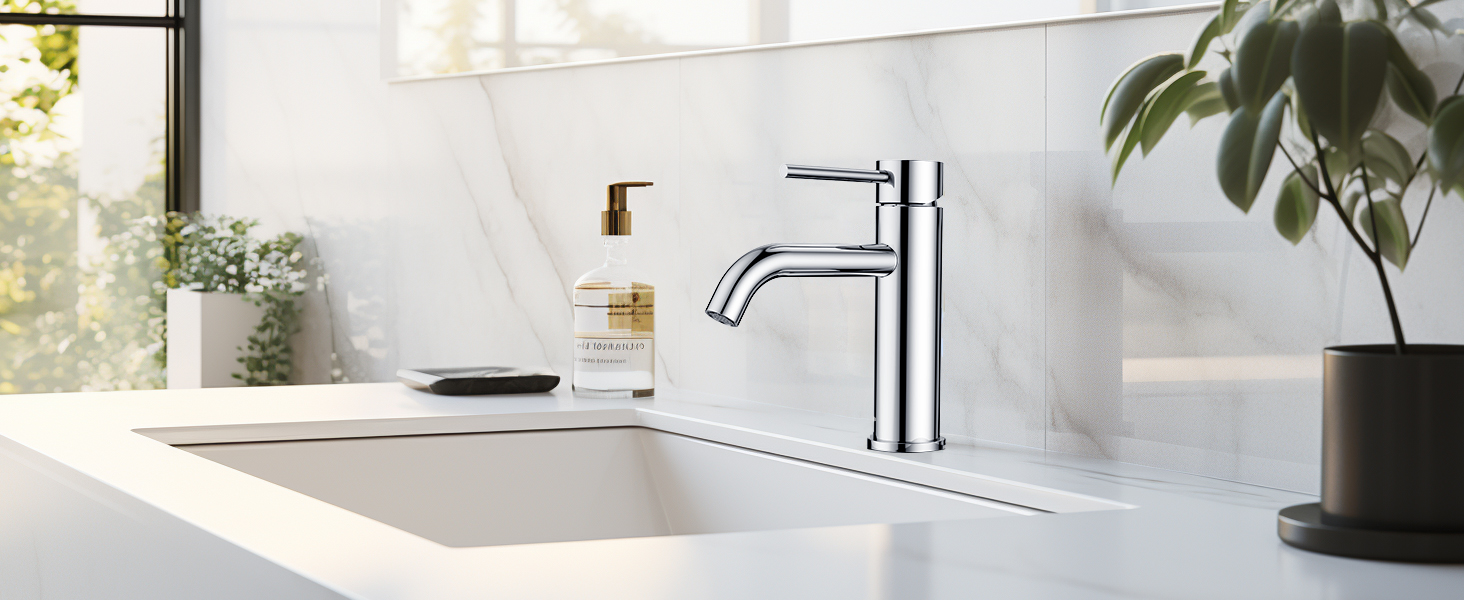 Змішувач для ванної кімнати FORIOUS з комплектом зливу, чорний, висота виливу 190 мм, однорідний, для умивальника, ванної кімнати