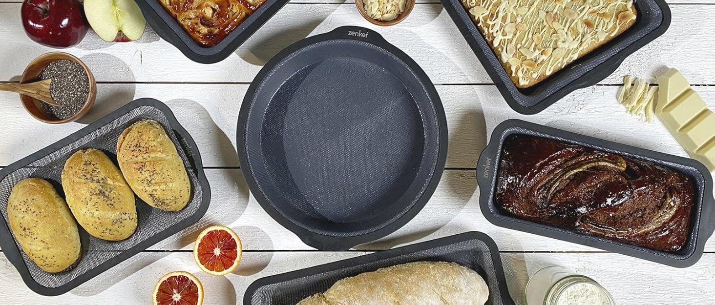 Форма для випікання Zenker Kastenform Green Vision, 30 см – преміум якість, нержавіюча сталь, антипригарне покриття, для кексів, Made in Germany