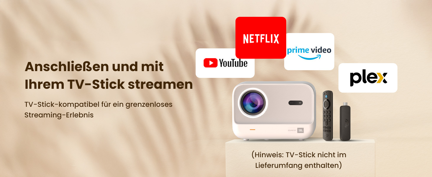 Відеопроектор Yaber L2s з нативним 1080P, автофокусом та WiFi 6/Bluetooth 5.1 для дому та мобільного перегляду