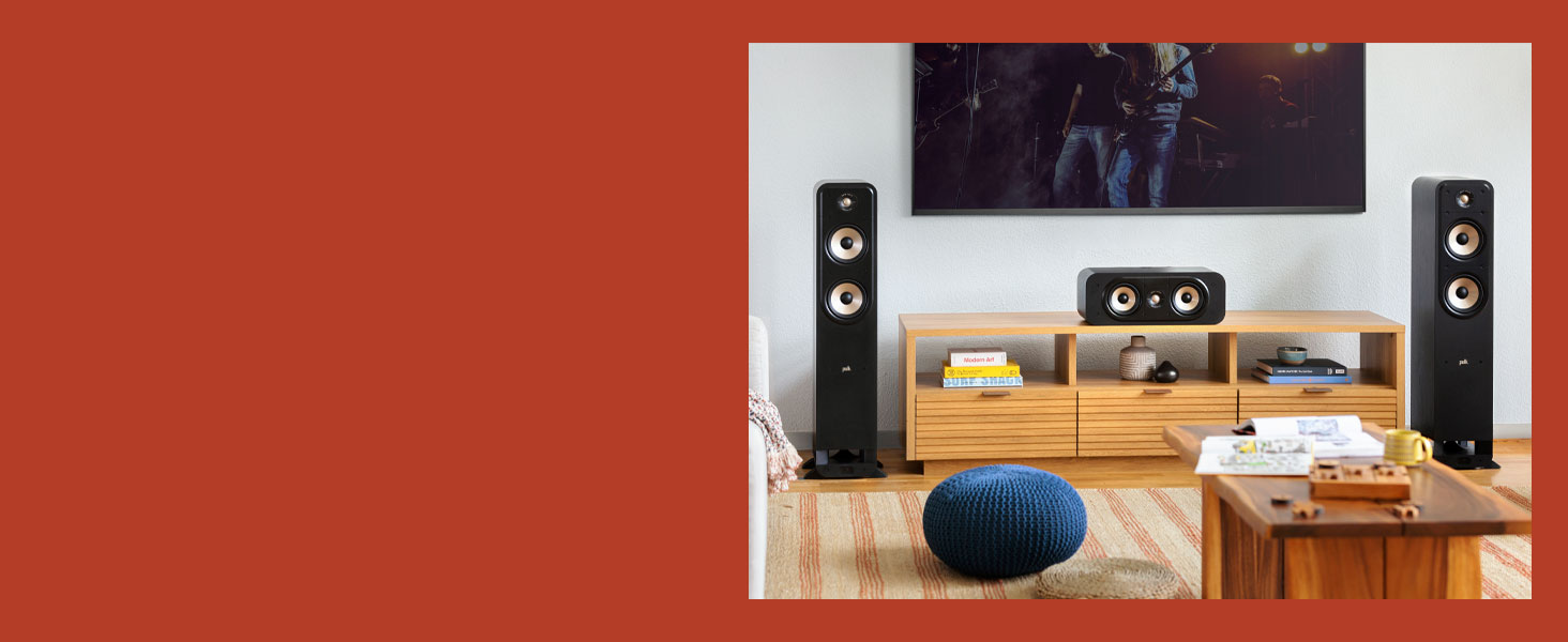 Підлогова акустика Polk Audio Signature Elite ES50 HiFi, Hi-Res, сумісна з Dolby Atmos/DTSX, Чорний