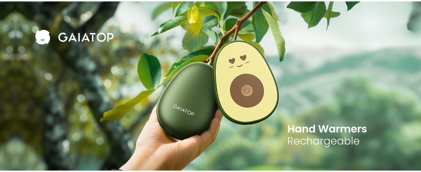 Електричні грілки для рук Gaiatop (2 шт), з магнітним кріпленням, 3 режими нагріву, швидкий нагрів, портативні, багаторазові, для активного відпочинку та подарунків
