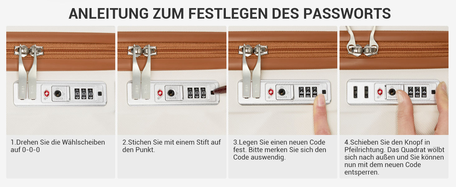 Набір валіз British Traveller: ручна валіза 54x36.5x21.5 см + косметичка 31x25x17 см, ABS+PC, кремовий