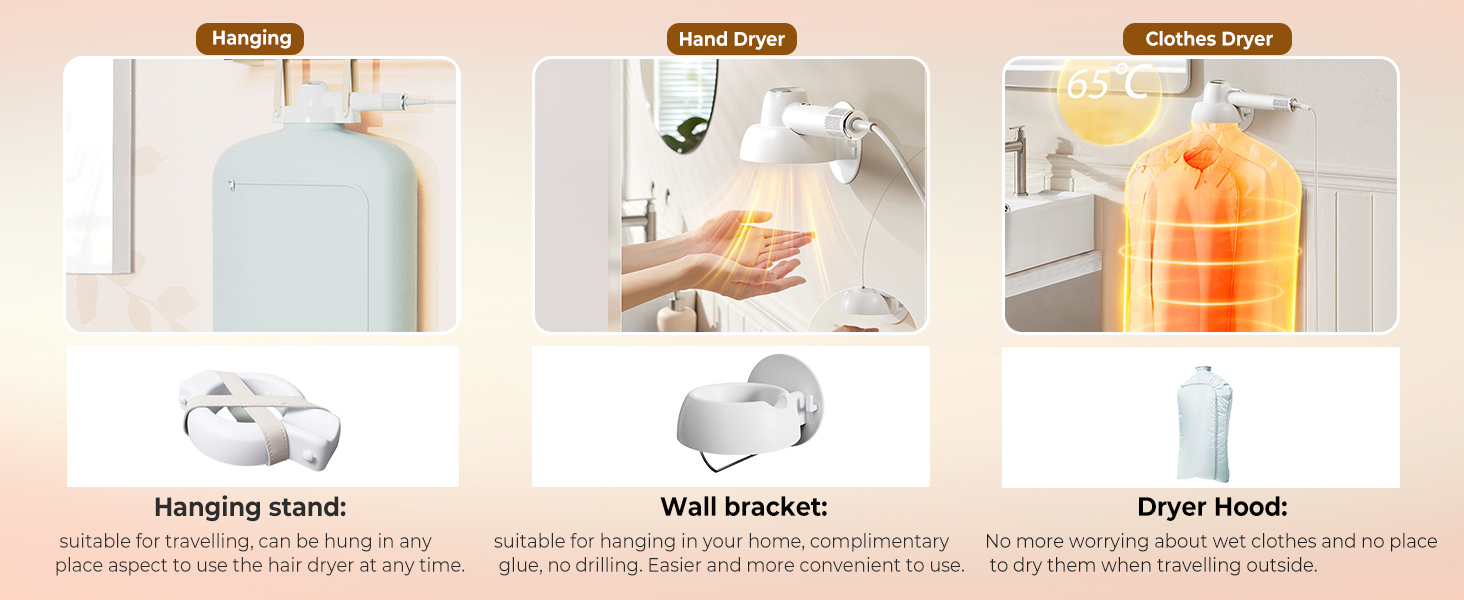 Мультистайлер для волосся 7 в 1 UKLISS Hairstyler Pro: фен, автоматична плойка, кругла щітка та випрямляч для професійного стайлінгу, білий