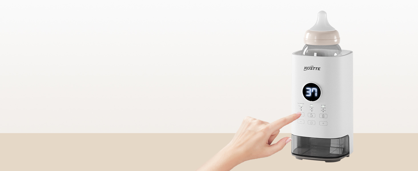 Підігрівач для пляшечок KOSTTE - універсальний, для грудного молока та суміші (білий)