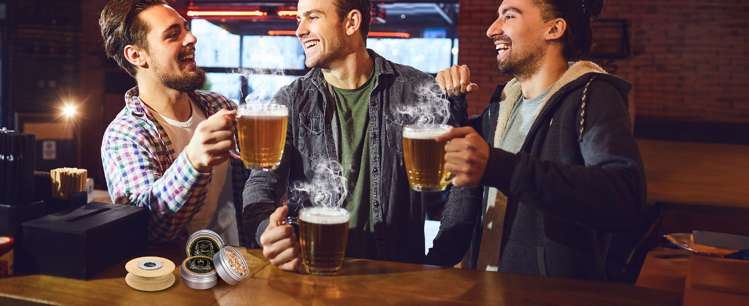 Набір для копчення коктейлів CWLAKON: для віскі, бурбону, Old Fashioned (з 6 дерев'яними стружками)