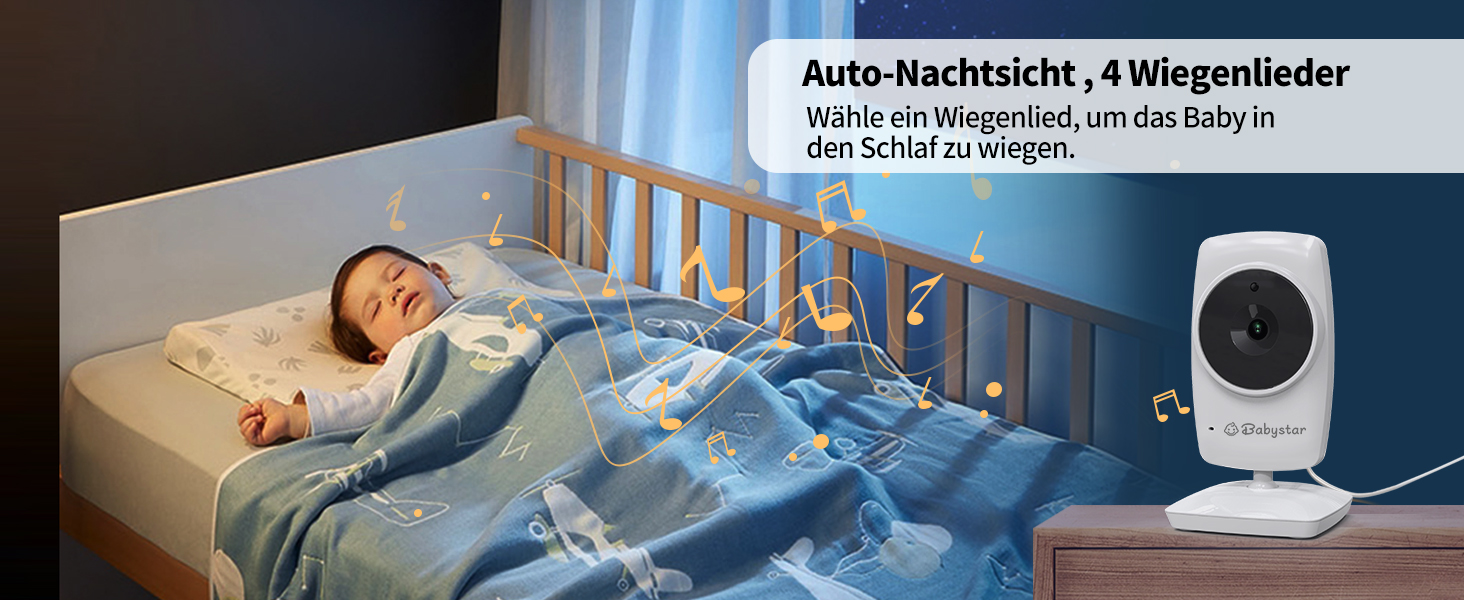 Відеоняня Babystar з камерою та екраном 3.2