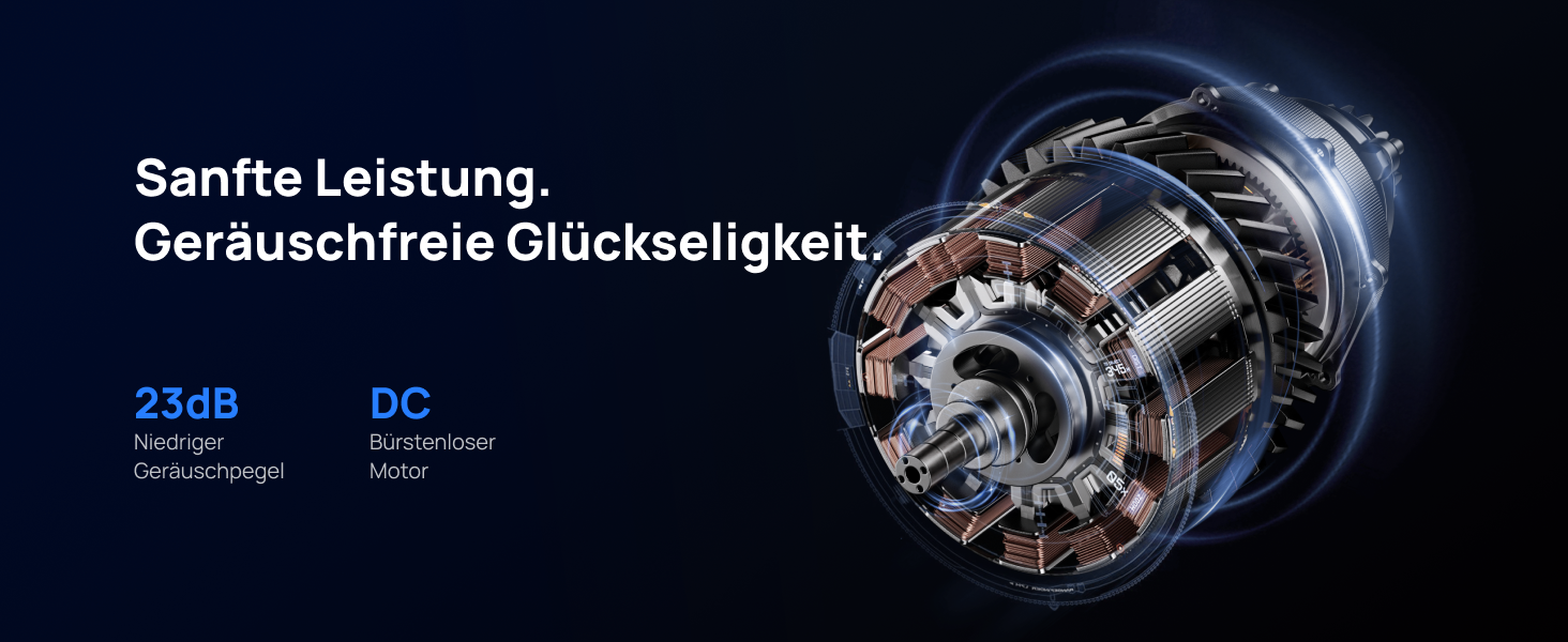 Вентилятор Dreo з інтелектуальним керуванням, 101.6-111.8 см, регульована висота, тихий DC вентилятор для спальні, 120°+85° осциляція, 30.5 м³/хв, срібний
